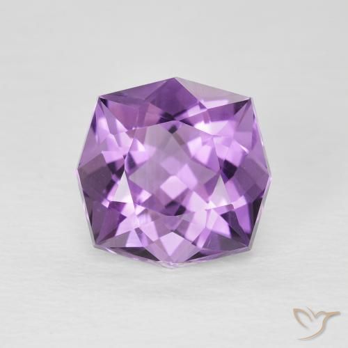 3.07ct Naturale Medium Light Purplish-Violet Ametista, Taglio a fantasia, VS