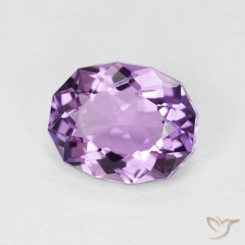 Ametista Viola chiaro-medio naturale da 2.50 ct, Ovale, VS