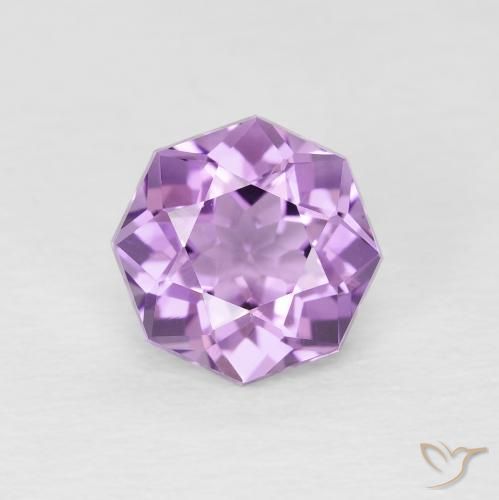1.47ct Naturale Viola rosa medio Ametista, Taglio smeraldo, VS