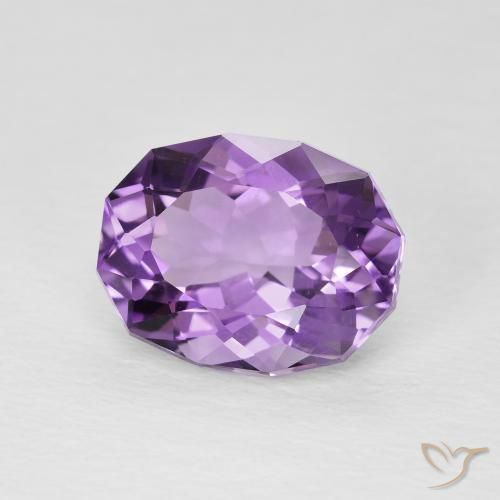 Ametista violaceo naturale da 3.91 ct, Ovale, VS