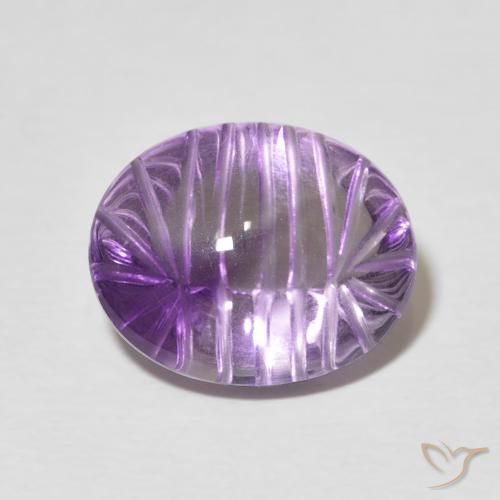 6.74ct Naturale violaceo Ametista, Ovale, Trasparente