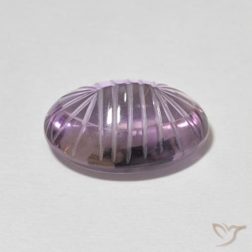 Ametista Viola medio naturale da 9.70 ct, Ovale, Trasparente
