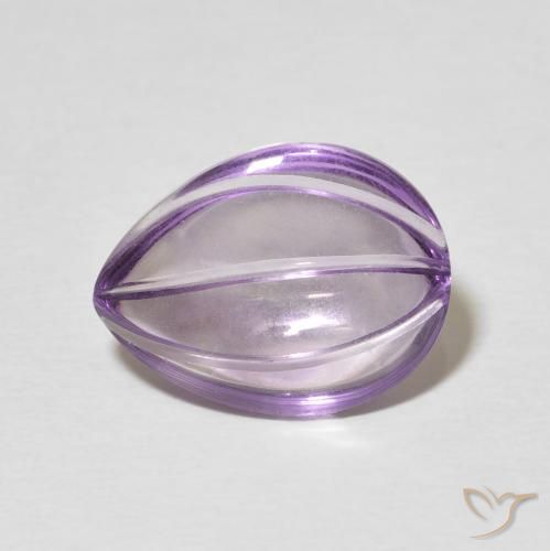 5.89ct Naturale Viola medio Ametista, Forma a pera, Trasparente