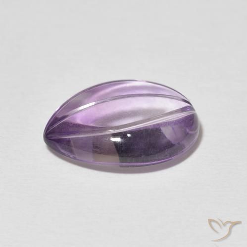 Ametista Viola medio naturale da 5.89 ct, Forma a pera, Trasparente