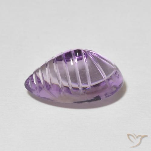 Ametista Iris Violetta naturale da 6.87 ct, Forma a pera, Trasparente