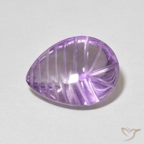 7.21ct Naturale Iris Violetta Ametista, Forma a pera, Trasparente