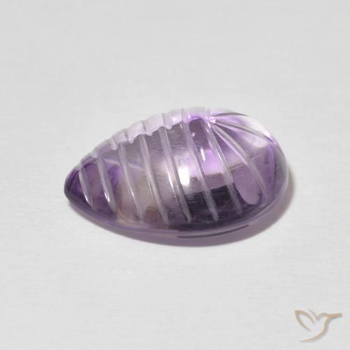 Ametista Iris Violetta naturale da 7.21 ct, Forma a pera, Trasparente