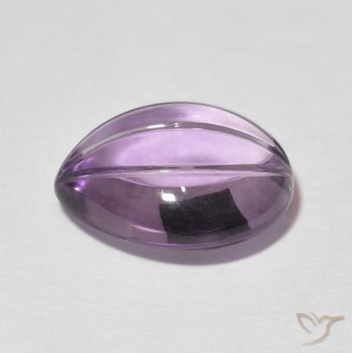 Ametista Viola chiaro naturale da 7.65 ct, Forma a pera, Trasparente