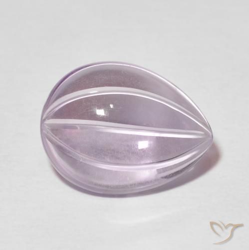 Ametista Viola chiaro naturale da 5.93 ct, Forma a pera, Trasparente