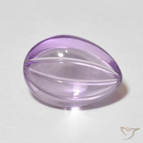 Ametista Viola chiaro naturale da 5.67 ct, Forma a pera, Trasparente