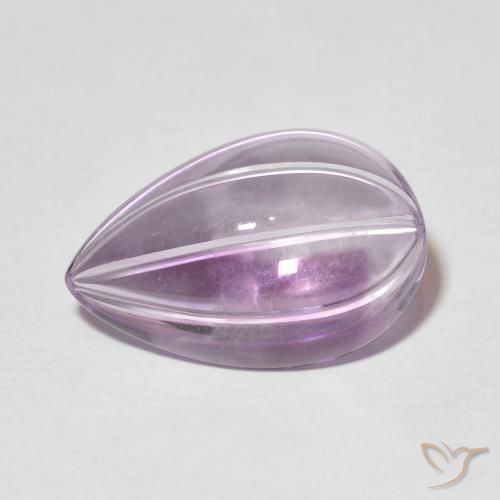 7.63ct Naturale Viola tendente al rosa Ametista, Forma a pera, Trasparente
