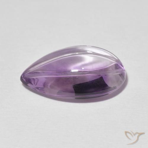 Ametista Viola tendente al rosa naturale da 7.63 ct, Forma a pera, Trasparente