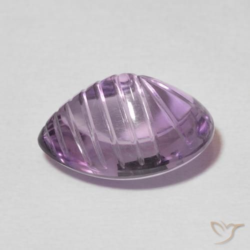 Ametista Viola medio naturale da 6.63 ct, Forma a pera, Trasparente