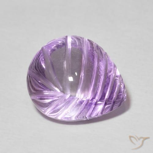 Ametista Viola medio naturale da 6.82 ct, Forma a pera, Trasparente