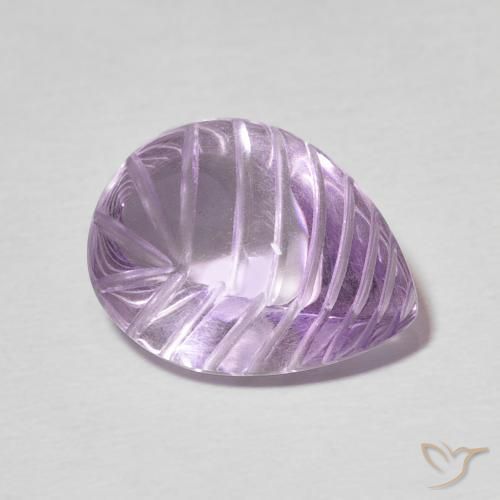 Ametista Sangria Violetta naturale da 7.26 ct, Forma a pera, Trasparente