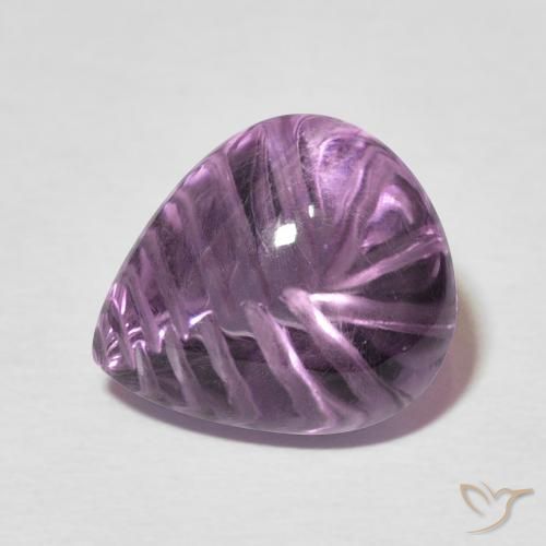 7.04ct Naturale Malva profondo Ametista, Forma a pera, Trasparente