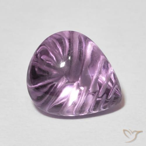 Ametista Malva profondo naturale da 7.04 ct, Forma a pera, Trasparente