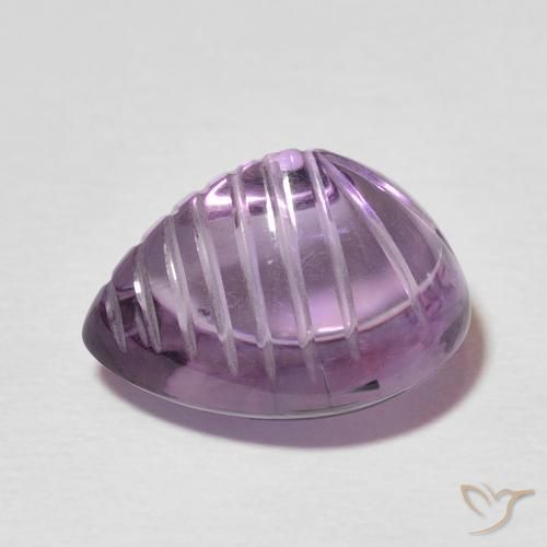 Ametista Medium Dark-Violet naturale da 7.68 ct, Forma a pera, Trasparente