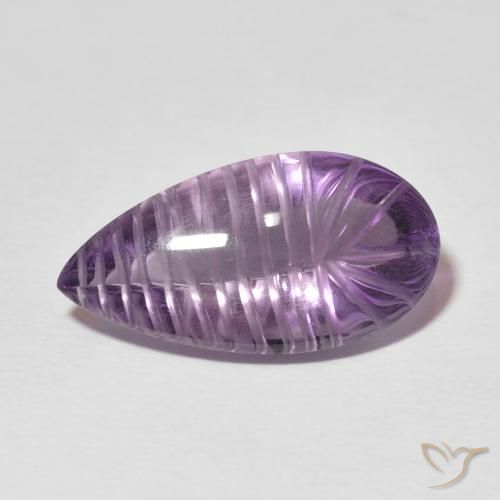 8.83ct Naturale Viola medio Ametista, Forma a pera, Trasparente