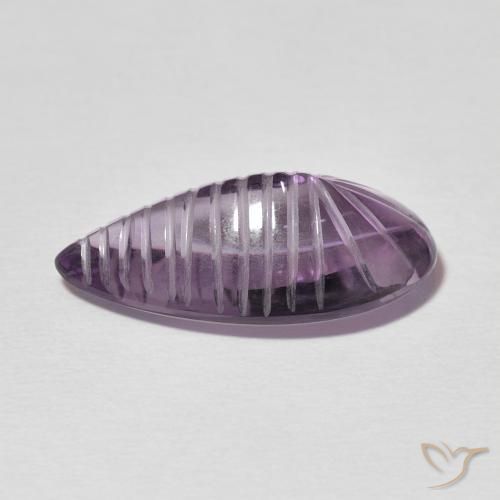 Ametista Viola medio naturale da 8.83 ct, Forma a pera, Trasparente