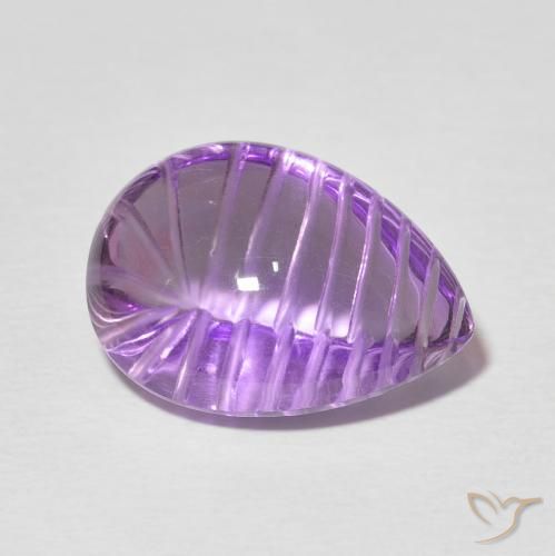 Ametista Violetto rosato naturale da 9.04 ct, Forma a pera, Trasparente