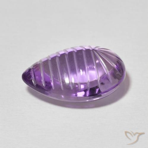 Ametista Violetto rosato naturale da 9.04 ct, Forma a pera, Trasparente
