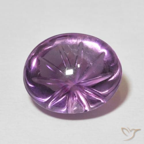 7.79ct Naturale Viola medio Ametista, Ovale, Trasparente