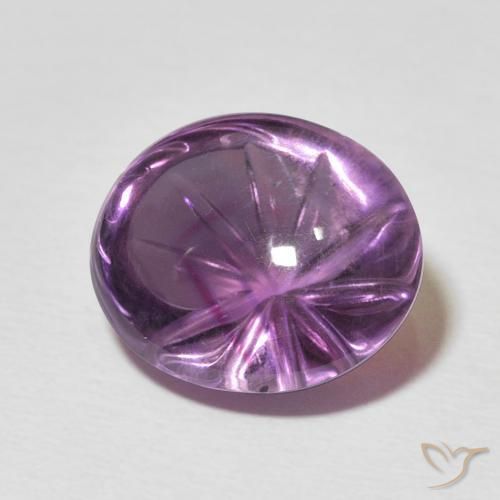 Ametista Viola medio naturale da 7.79 ct, Ovale, Trasparente