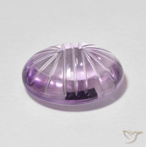 Ametista Viola rosa medio naturale da 11.16 ct, Ovale, Trasparente