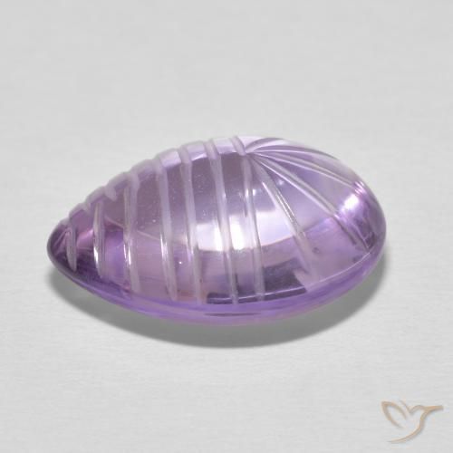 Ametista Viola tendente al rosa naturale da 9.08 ct, Forma a pera, Trasparente