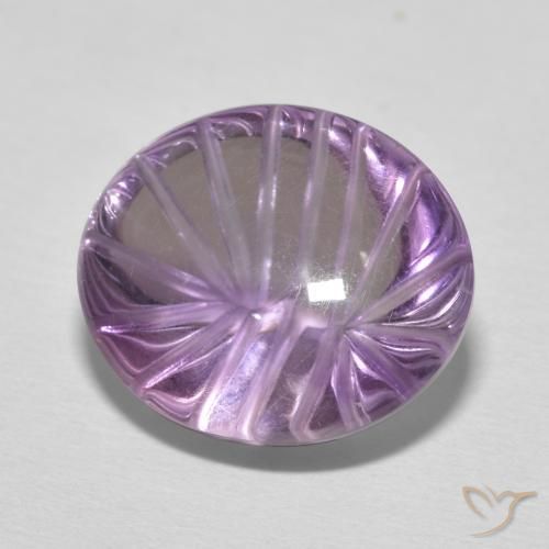 Ametista Iris Violetta naturale da 9.08 ct, Ovale, Trasparente