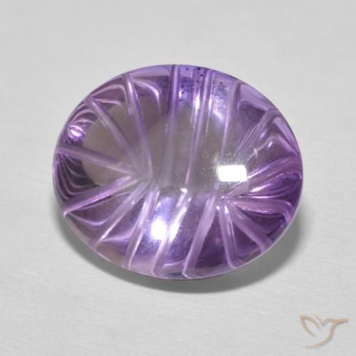 Ametista Iris Violetta naturale da 8.79 ct, Ovale, Trasparente