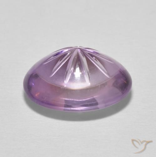 Ametista Orchidea naturale da 6.31 ct, Ovale, Trasparente
