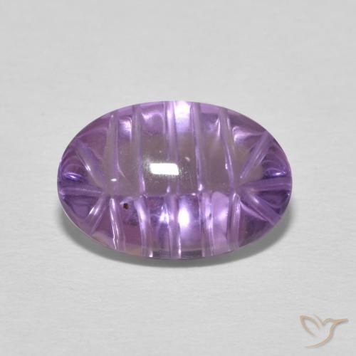 3.59ct Naturale violaceo Ametista, Ovale, Trasparente