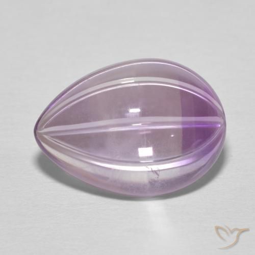 6.03ct Naturale Iris Violetta Ametista, Forma a pera, Trasparente