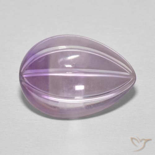 Ametista Iris Violetta naturale da 6.03 ct, Forma a pera, Trasparente