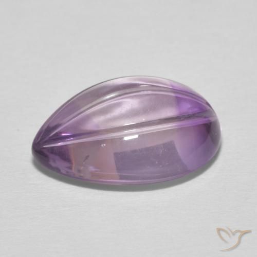 Ametista Iris Violetta naturale da 6.03 ct, Forma a pera, Trasparente