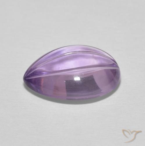 Ametista Viola tendente al rosa naturale da 4.82 ct, Forma a pera, Trasparente