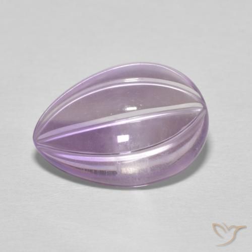 5.09ct Naturale Iris Violetta Ametista, Forma a pera, Trasparente