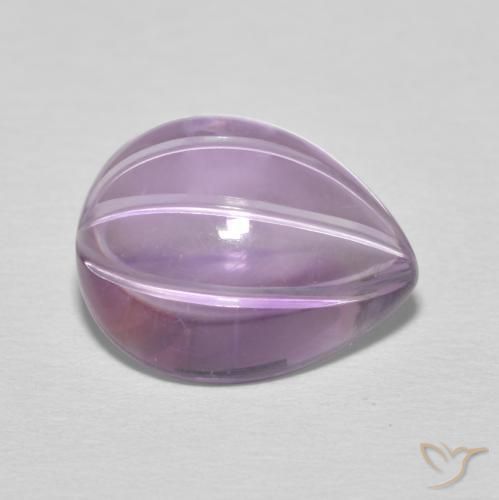 Ametista Sangria Violetta naturale da 6.08 ct, Forma a pera, Trasparente