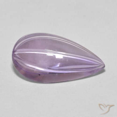 Ametista Iris Violetta naturale da 6.14 ct, Forma a pera, Trasparente