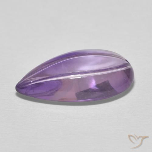 Ametista Iris Violetta naturale da 6.14 ct, Forma a pera, Trasparente