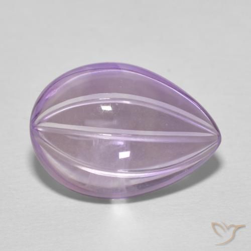 Ametista violaceo naturale da 6.65 ct, Forma a pera, Trasparente