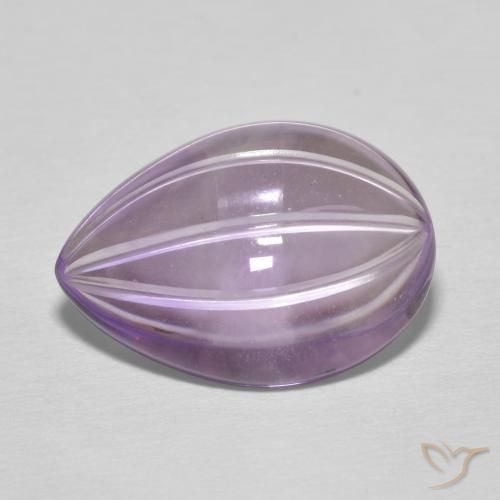 Ametista violaceo naturale da 6.65 ct, Forma a pera, Trasparente