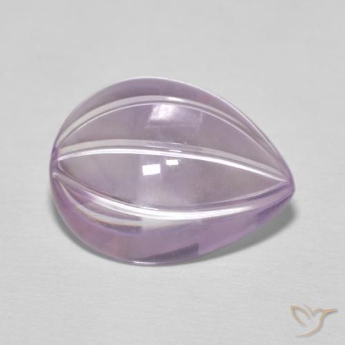 6.20ct Naturale Magenta chiaro Ametista, Forma a pera, Trasparente
