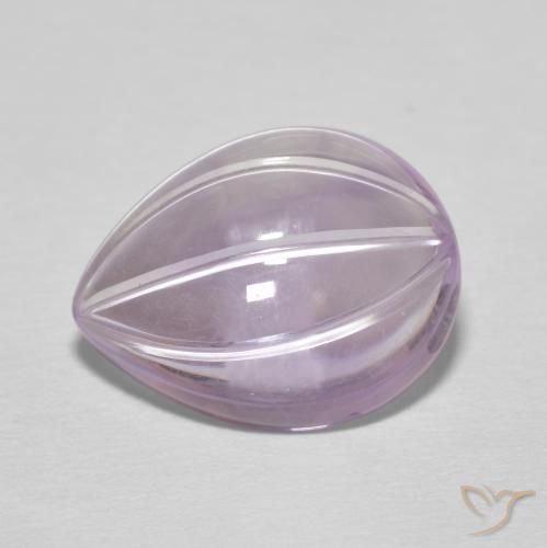 Ametista Magenta chiaro naturale da 6.20 ct, Forma a pera, Trasparente