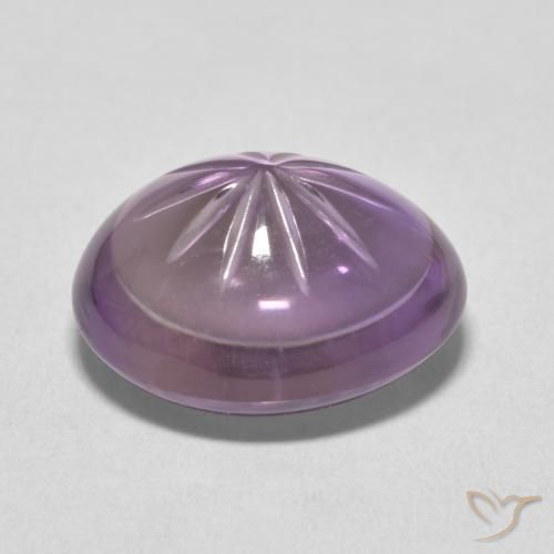 Ametista Medium Light Purplish-Violet naturale da 10.21 ct, Ovale, Trasparente