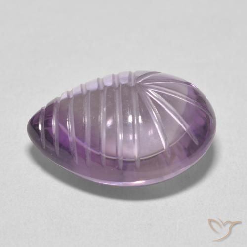 10.80ct Naturale Viola medio Ametista, Forma a pera, Trasparente