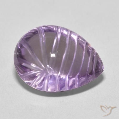 Ametista Viola medio naturale da 10.80 ct, Forma a pera, Trasparente