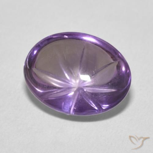 3.60ct Naturale Viola scuro Ametista, Ovale, Trasparente
